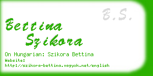 bettina szikora business card